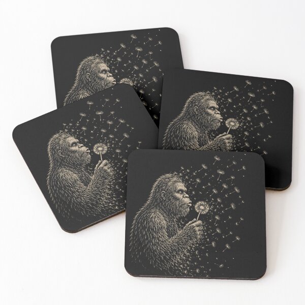 Item preview, Bigfoot Dandelion Dissolve – Minimal Nature Art Sasquatch Design designed and sold by La-Nuna.