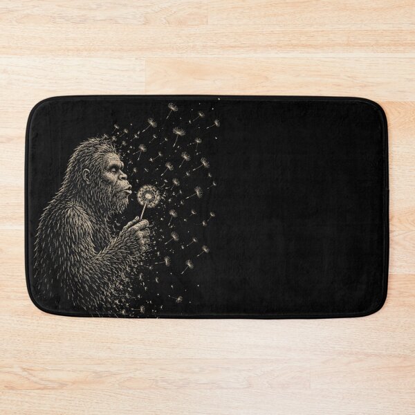 Item preview, Bigfoot Dandelion Dissolve – Minimal Nature Art Sasquatch Design designed and sold by La-Nuna.