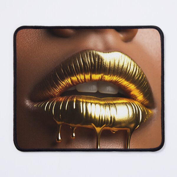 Item preview, lips dripping gold designed and sold by psychoshadow.