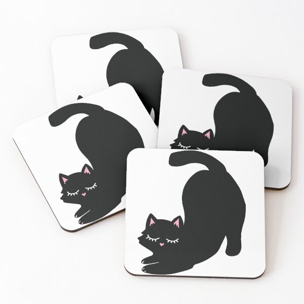 Item preview, Black cat sticker designed and sold by tailsonthetide.