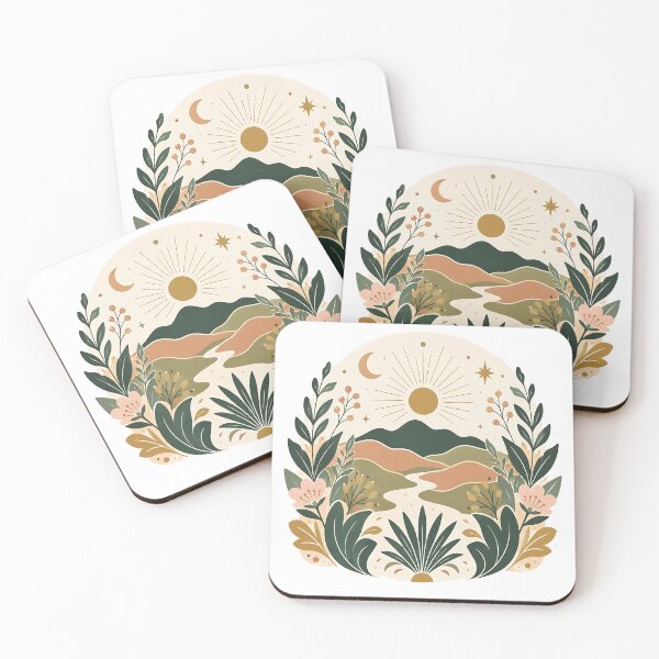 Item preview, Terracotta Desert Landscape with Cactus and Blooms   designed and sold by Jaideep Walia.