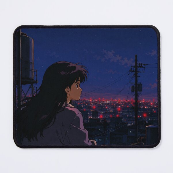 Item preview, Midnight Rooftop - Classic Anime Aesthetic designed and sold by bapupa.