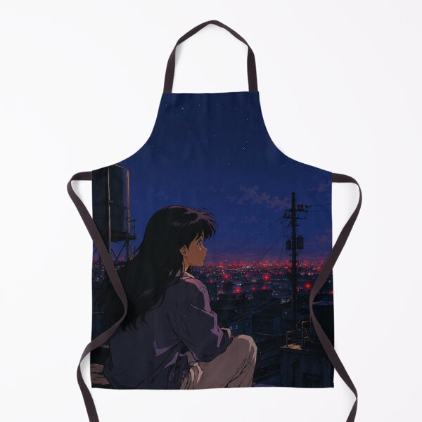 Item preview, Midnight Rooftop - Classic Anime Aesthetic designed and sold by bapupa.