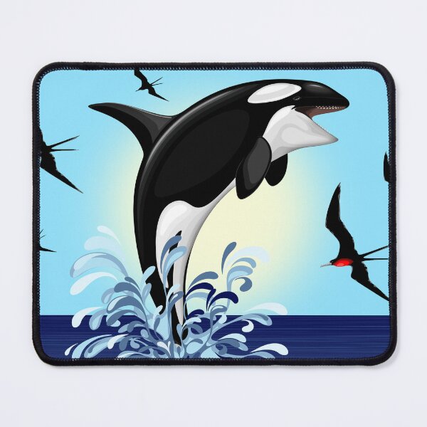 Item preview, Orca Killer Whale jumping out the Ocean designed and sold by BluedarkArt.