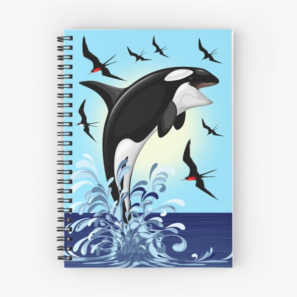 Item preview, Orca Killer Whale jumping out the Ocean designed and sold by BluedarkArt.
