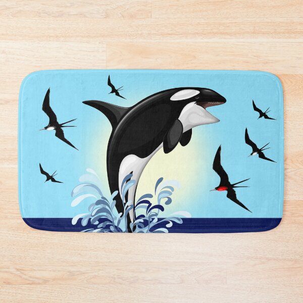 Item preview, Orca Killer Whale jumping out the Ocean designed and sold by BluedarkArt.