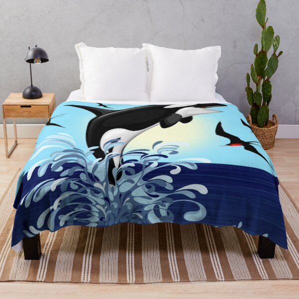 Item preview, Orca Killer Whale jumping out the Ocean designed and sold by BluedarkArt.