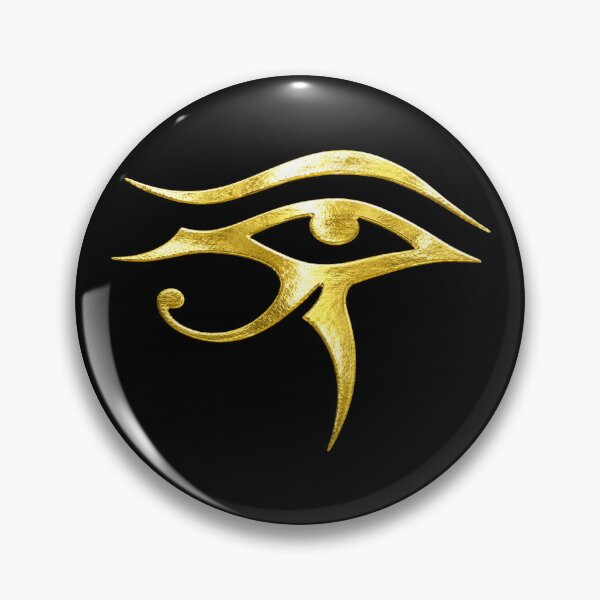Item preview, Shiny Gold Foil Egyptian Eye of Horus Minimalist Graphic designed and sold by FlatInkStudio.