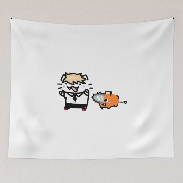 Item preview, Denji Pochita Neko Cat Ears Doodle designed and sold by LesageSecond.