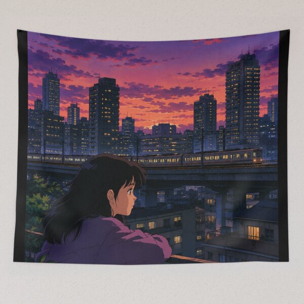 Item preview, The City Horizon - Classic Anime Aesthetic designed and sold by bapupa.