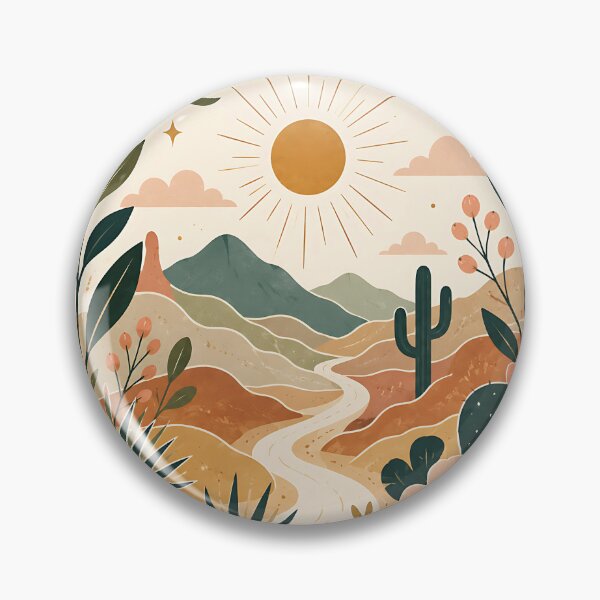 Item preview, Boho Desert Canyon Sun and Wildflowers   designed and sold by Jaideep Walia.