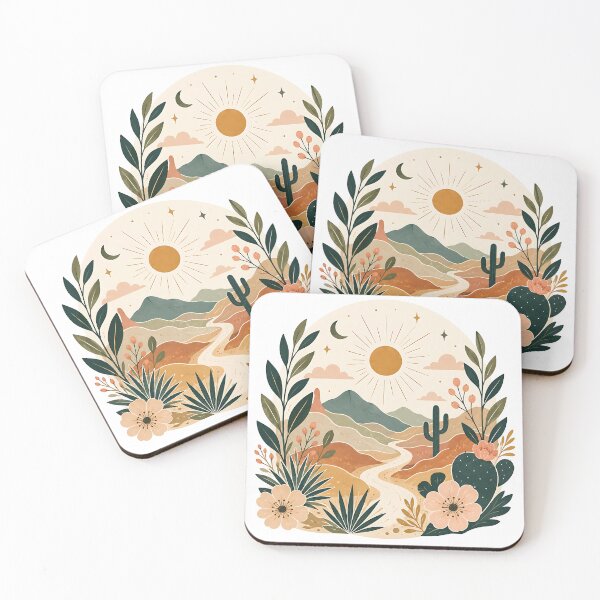 Item preview, Boho Desert Canyon Sun and Wildflowers   designed and sold by Jaideep Walia.