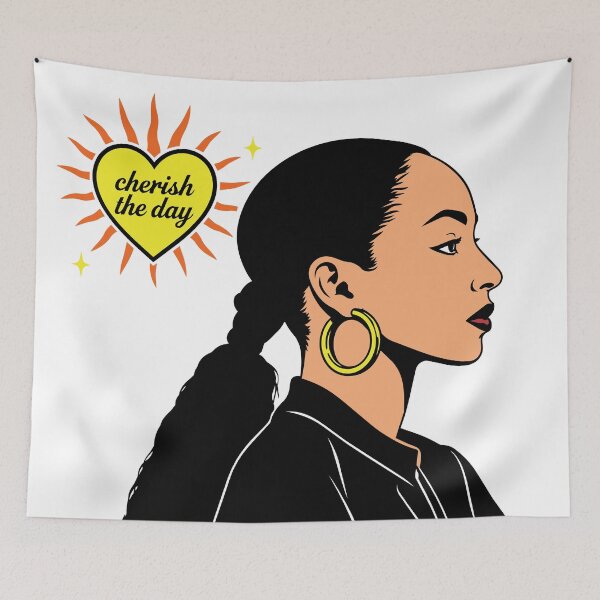 Item preview, Cherish The Day | Retro Soul Inspired Portrait Illustration | 90s R&B Aesthetic Art designed and sold by KezArttt.