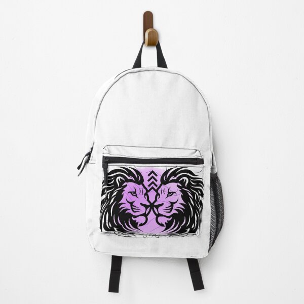 Item preview, Twin Lion Tribal Art Design - Powerful Wild Beast Graphic Illustration designed and sold by Palette-Vibes.