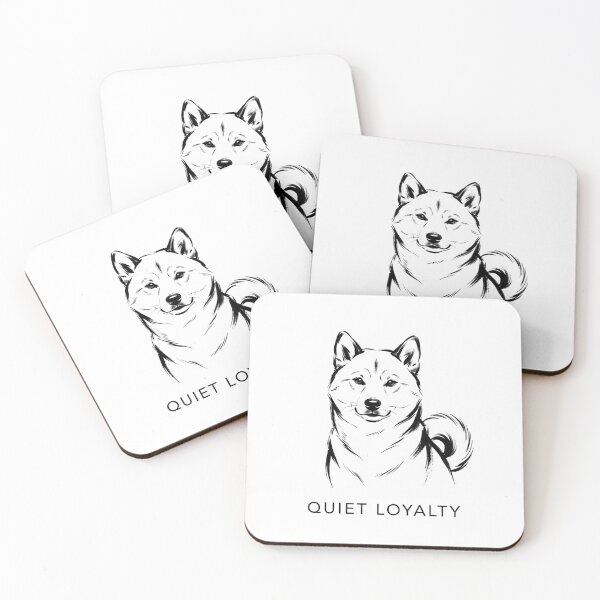 Item preview, Shiba Inu Quiet Loyalty Minimal Art designed and sold by pradeepvisuals.