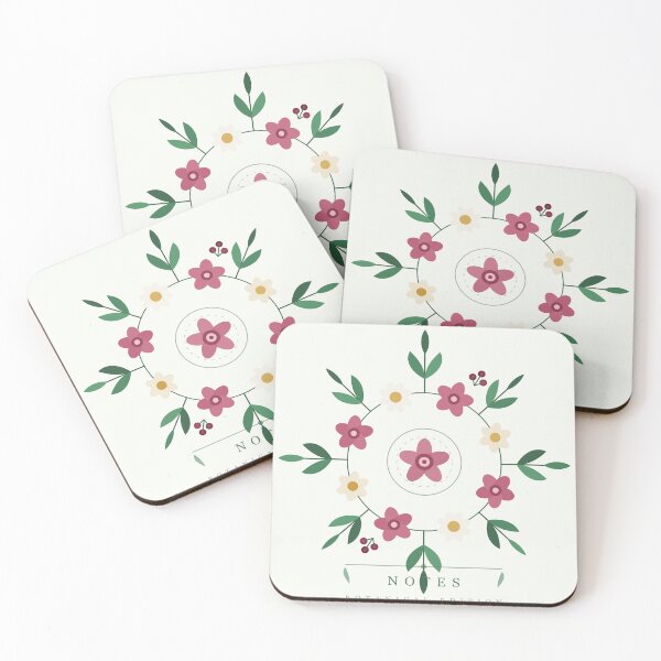 Item preview, Botanical Wreath — Notes Journal Cover designed and sold by PiotroInk.