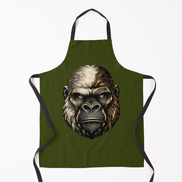 Item preview, Dual-Tone Gorilla Face Sticker designed and sold by KrishAuraa.