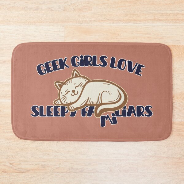 Item preview, Geek Girls Love Sleepy Familiars - Cute Retro Cat Illustration - Role-Playing and RPG Humor designed and sold by Love&Geek.