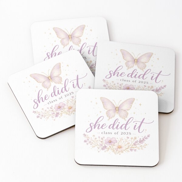 Item preview, She Did It Class of 2025 Butterfly Graduation Gift for Her Women Shirt designed and sold by DreamelleStudio.