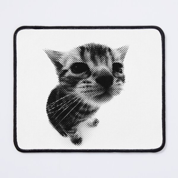 Item preview, Halftone Cat designed and sold by Hortenjia.