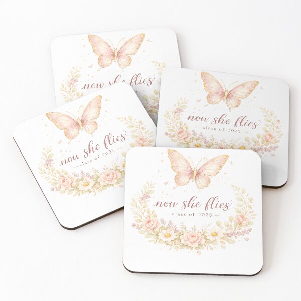 Item preview, Now She Flies Class of 2025 Butterfly Graduation Gift for Daughter Women Shirt designed and sold by DreamelleStudio.