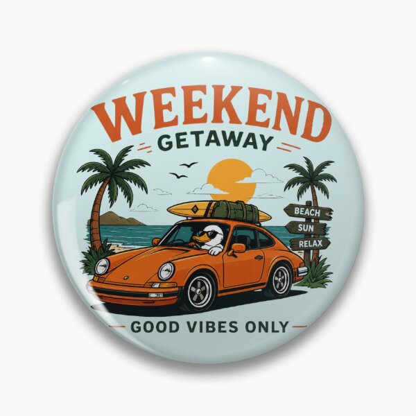 Item preview, Weekend Getaway Duck Beach Roadtrip Vibes designed and sold by Hibiskusmond.