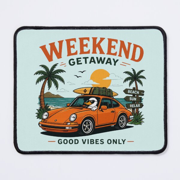 Item preview, Weekend Getaway Duck Beach Roadtrip Vibes designed and sold by Hibiskusmond.