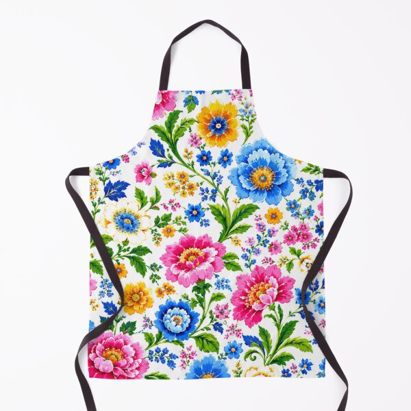 Aperçu de l'œuvre Motif floral Vivid Bloomscape | Jardin botanique fleuri et coloré créée et vendue par IGLCreative.