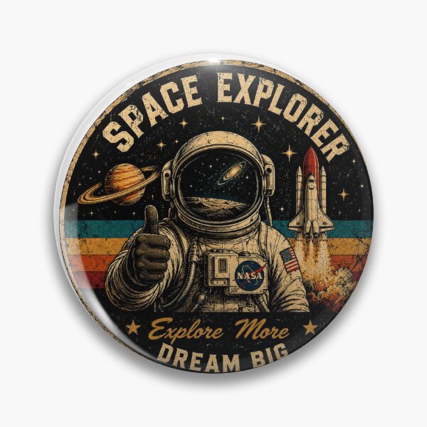 Item preview, vintage NASA Space explorer Retro Astronaut Shirt / Explore More dream big designed and sold by Louliloulita.