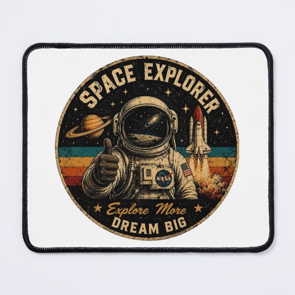 Item preview, vintage NASA Space explorer Retro Astronaut Shirt / Explore More dream big designed and sold by Louliloulita.
