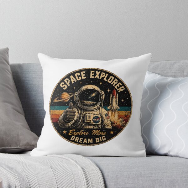 Item preview, vintage NASA Space explorer Retro Astronaut Shirt / Explore More dream big designed and sold by Louliloulita.