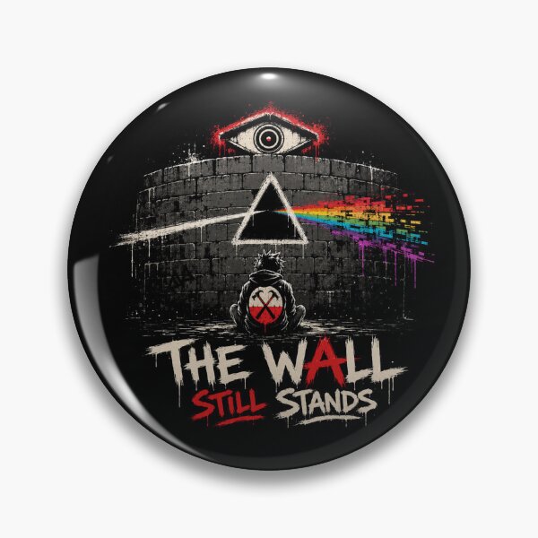 Item preview, The Wall Still Stands Distopian Graffiti Street Art designed and sold by Creative_Canvas.