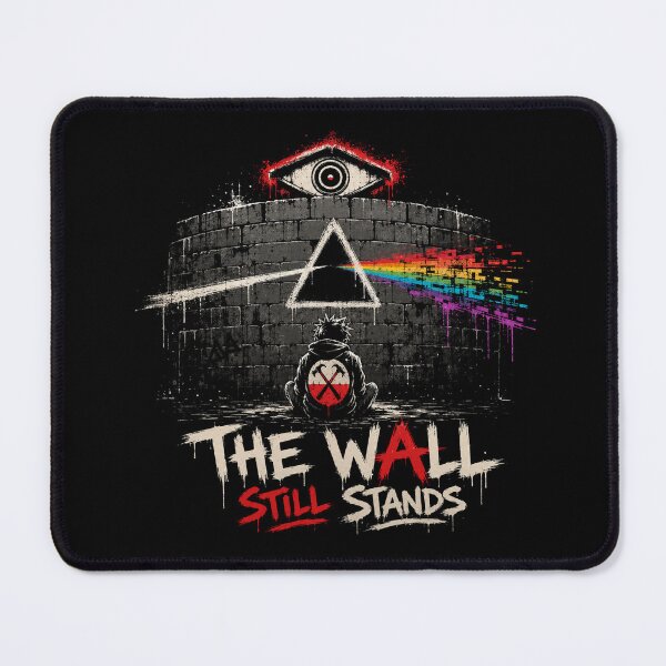 Item preview, The Wall Still Stands Distopian Graffiti Street Art designed and sold by Creative_Canvas.
