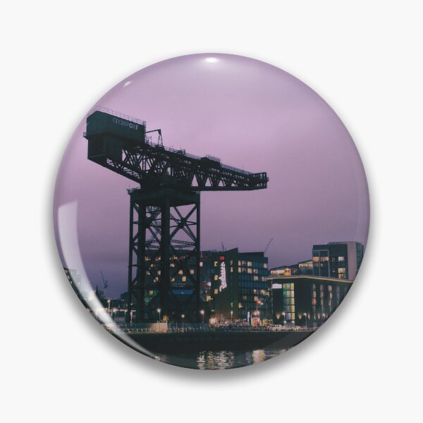 Item preview, Finnieston Crane and Glasgow city reflecting onto the River Clyde (October 2025) designed and sold by photosbykel.