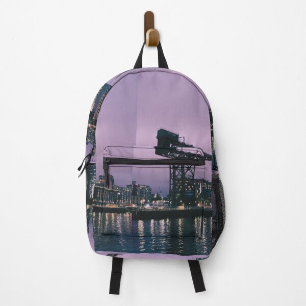 Item preview, Finnieston Crane and Glasgow city reflecting onto the River Clyde (October 2025) designed and sold by photosbykel.