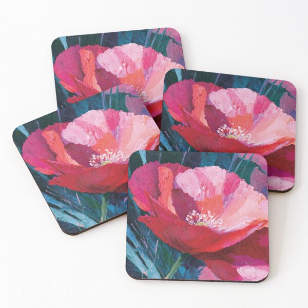 Item preview, Textured Acrylic Red Poppy Blossom Painting designed and sold by Paolo-Bandal.
