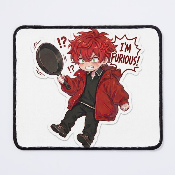 Item preview, Sticker OG novel : I'm furious!!! designed and sold by Trash-Angel.