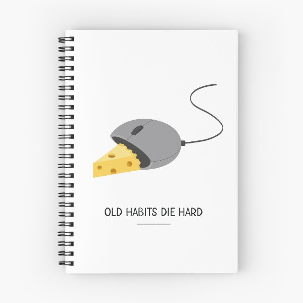 Item preview, Old Habits Die Hard Mouse designed and sold by OlhaDreamArt.