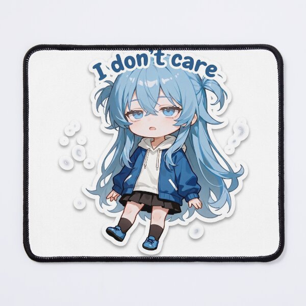 Item preview, Sticker OG novel : I don't care designed and sold by Trash-Angel.
