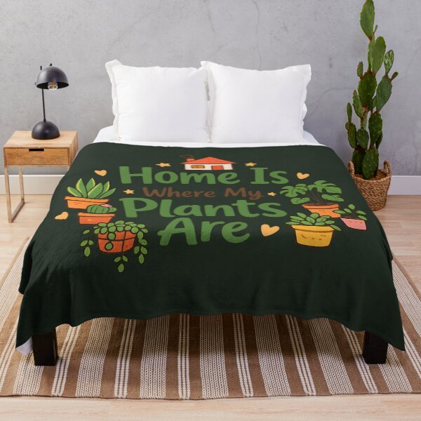 Item preview, Home Is Where My Plants Are – Cute Plant Lover Illustration designed and sold by blankTeeShirt.