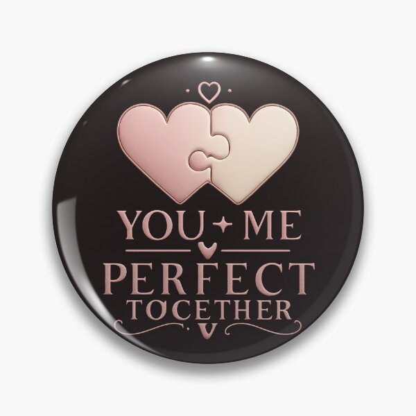 Item preview, You + Me – Perfect Together Puzzle Heart Design, Romantic Love Illustration for Couples designed and sold by JagrDesigns.