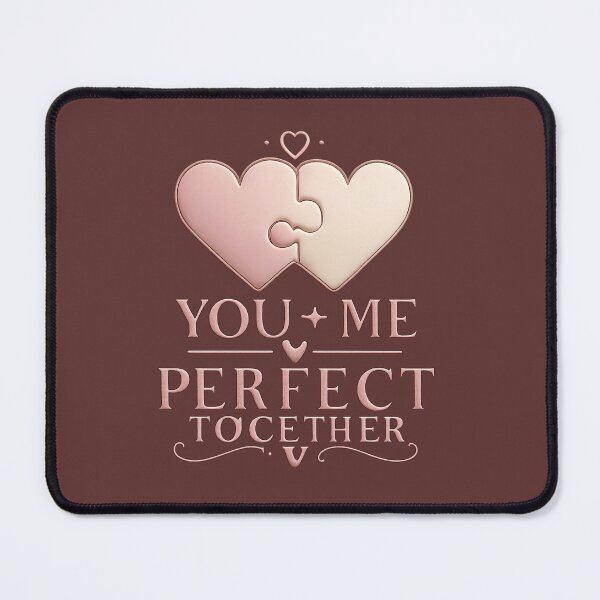 Item preview, You + Me – Perfect Together Puzzle Heart Design, Romantic Love Illustration for Couples designed and sold by JagrDesigns.