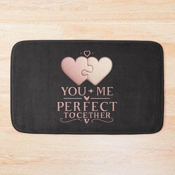 Item preview, You + Me – Perfect Together Puzzle Heart Design, Romantic Love Illustration for Couples designed and sold by JagrDesigns.
