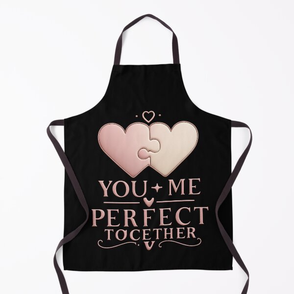 Item preview, You + Me – Perfect Together Puzzle Heart Design, Romantic Love Illustration for Couples designed and sold by JagrDesigns.