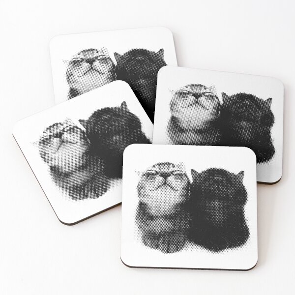 Item preview, Halftone Cats designed and sold by Hortenjia.