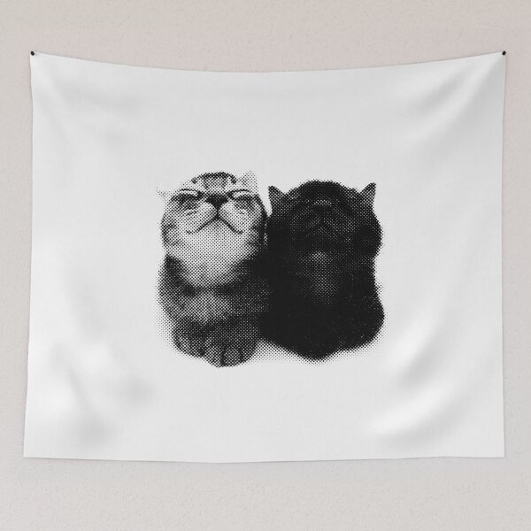 Item preview, Halftone Cats designed and sold by Hortenjia.