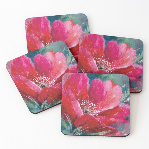Item preview, Textured Acrylic Red Poppy Blossom Painting designed and sold by Paolo-Bandal.