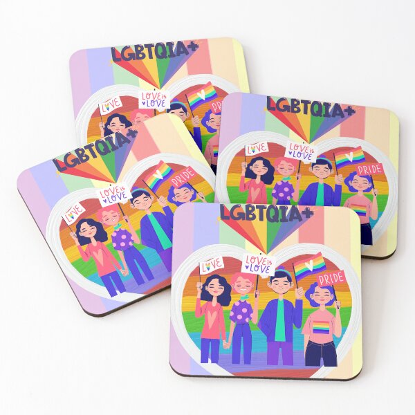 Item preview, LGBTQ Love Is Love Rainbow GAY Pride Heart designed and sold by SubhAksara.
