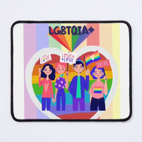 Item preview, LGBTQ Love Is Love Rainbow GAY Pride Heart designed and sold by SubhAksara.