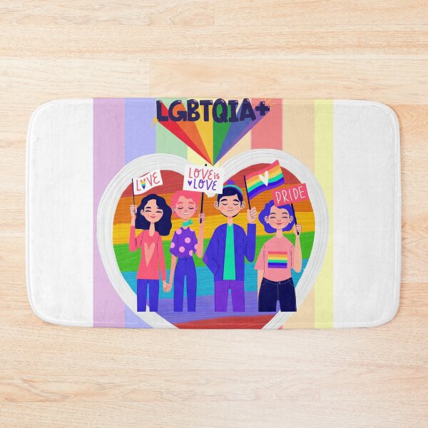 Item preview, LGBTQ Love Is Love Rainbow GAY Pride Heart designed and sold by SubhAksara.